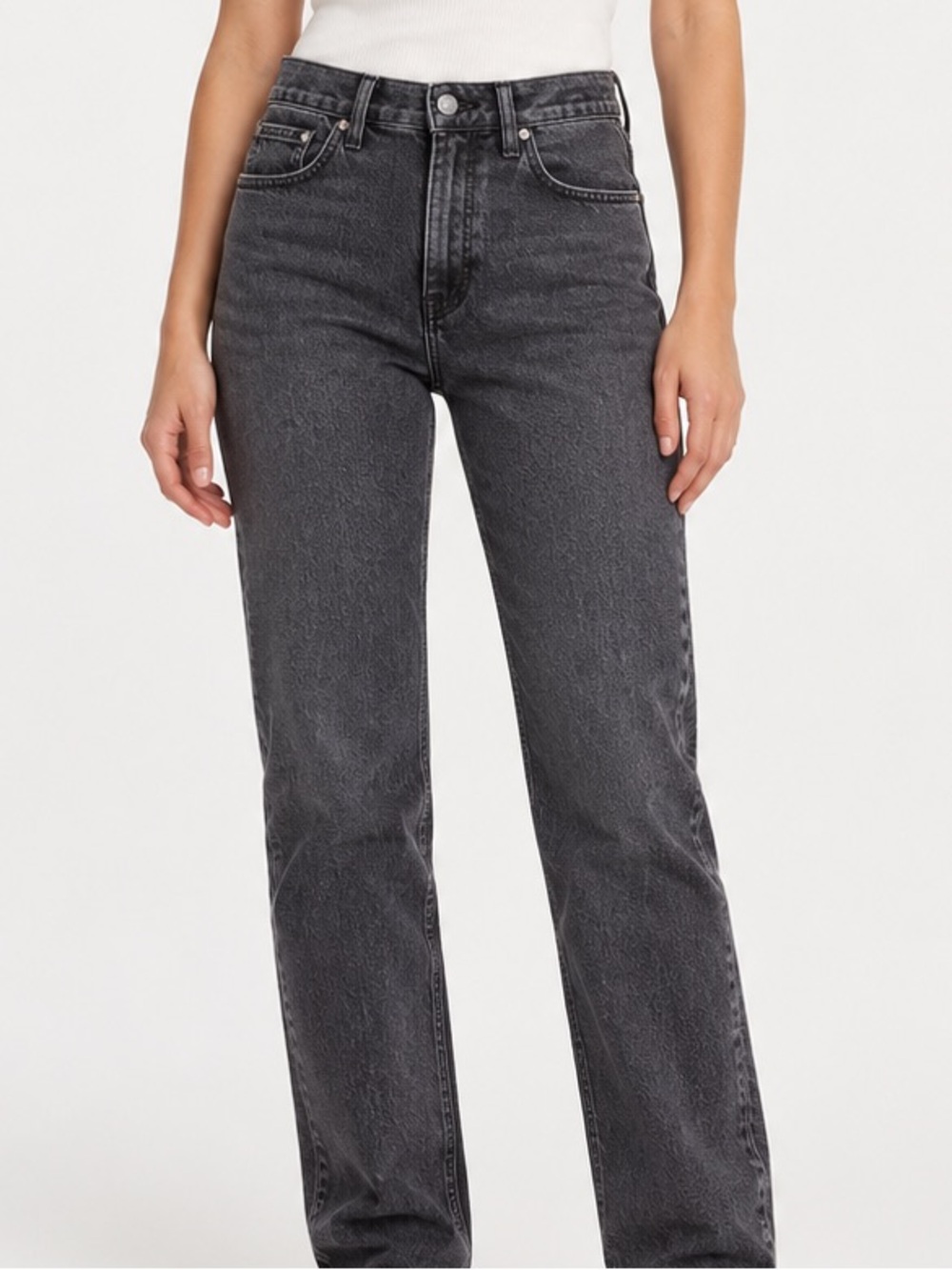 Madewell Charcoal Black Mid Rise Perfect Vintage Jean 27